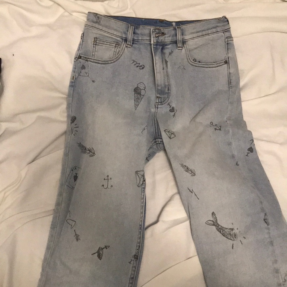 Size 30 high waisted jeans BDG